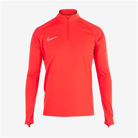 nike academy 19 training kurzarm top bright crimson-weiß